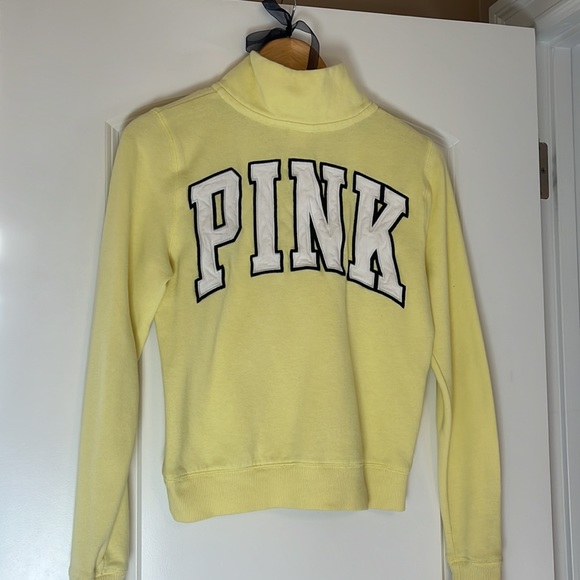 Yellow Pink Quarter Zip - Picture 2 of 2